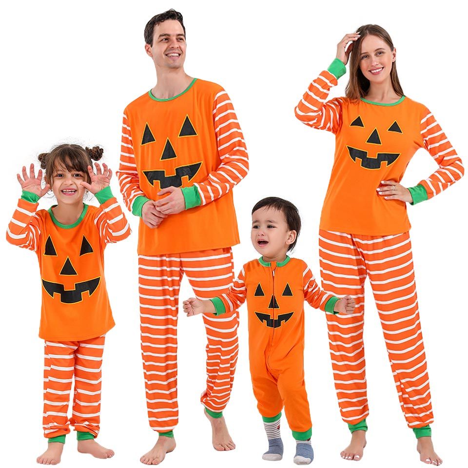 Familjepyjamas Halloween Mode Babyset