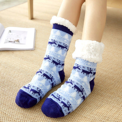 Female Warm-keeping Socks Christmas Room Socks Snow Socks Home Sleeping Socks